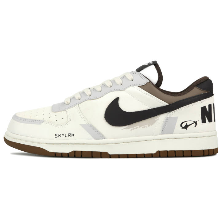 Nike Nike Big Skateboard Shoes Men's Low Top Beige/Brown/Black