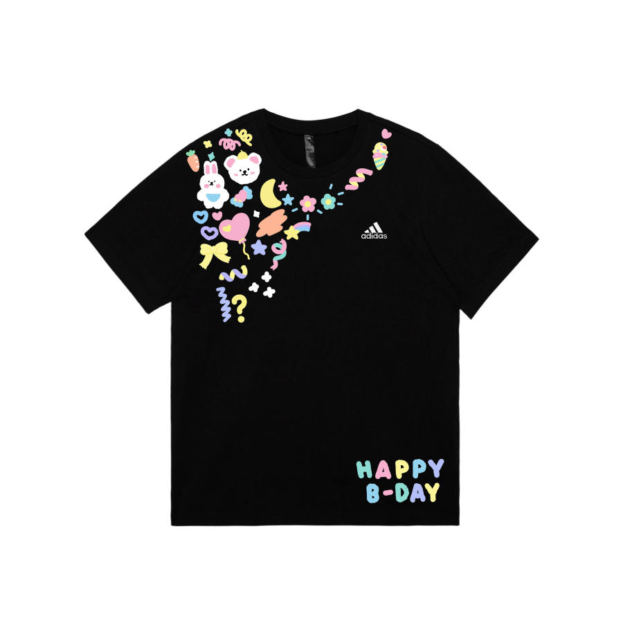 Adidas Adidas MUST HAVES T Shirts Unisex Black Crew Neck Moderate Straight Fit