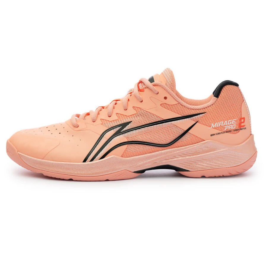 Li-Ning Li Ning Badminton Shoes Unisex Low Top Light Orange Black Contrast