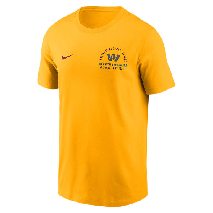 Nike Nike T Shirts Men's Gold Crew Neck Moderate