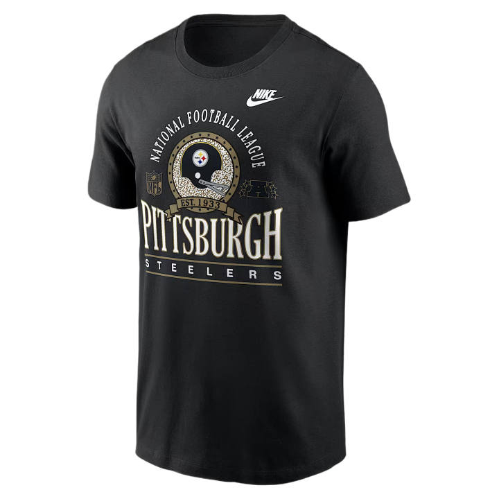 Nike Nike NFL T Shirts Men's Black Crew Neck Moderate