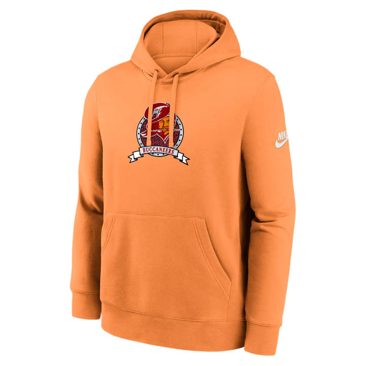 Nike Nike Sweatshirts Men's Orange Hooded Non Detachable Moderate Straight Fit