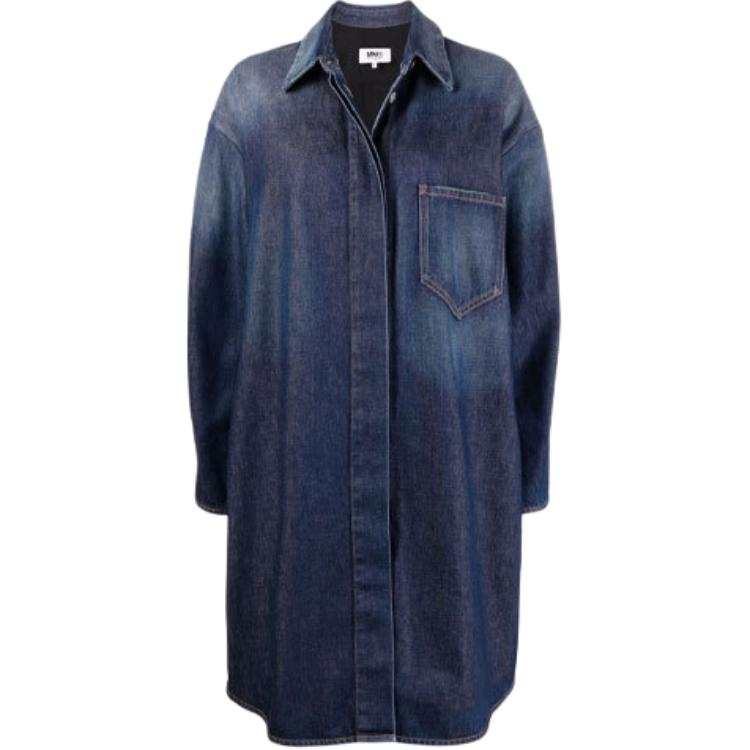 MM6 Maison Margiela FW21 Denim Jacket Women's Blue