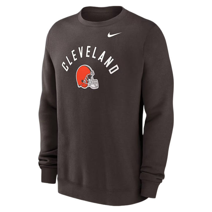 Nike Nike Sweatshirts Men's Brown Crew Neck Moderate