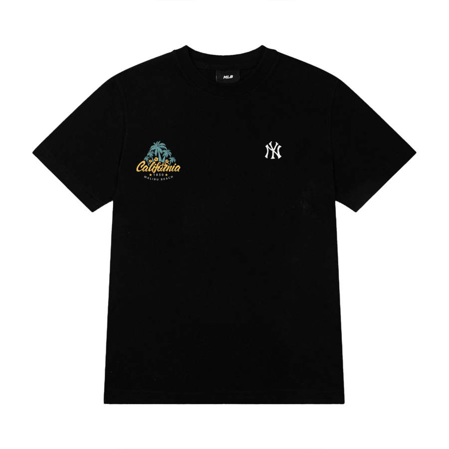 MLB T Shirts Unisex Black Crew Neck Moderate Straight Fit