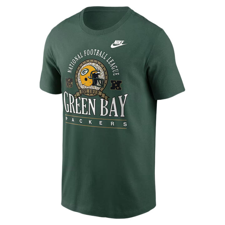 Nike Nike NFL T Shirts Men's Green Crew Neck Moderate