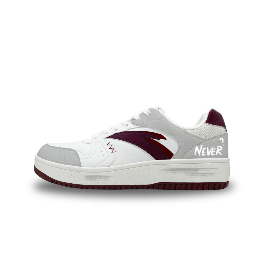 ANTA First Year Skateboard Shoes Unisex Low Top Red White Gray Colorway