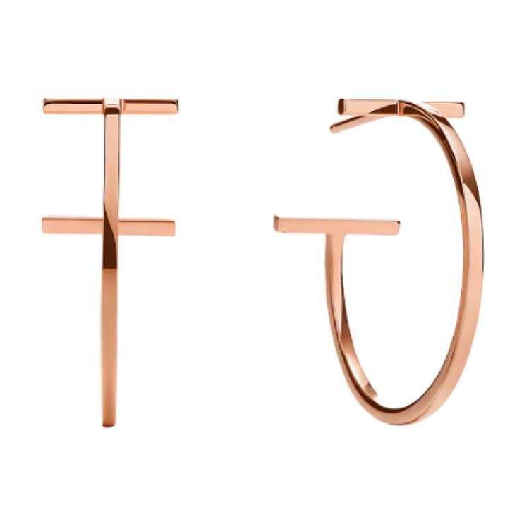 TIFFANY & CO. Earrings Women's Rose Gold