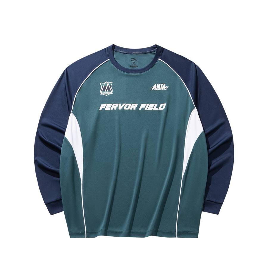 ANTA Basketball Collection T Shirts Unisex Bay Green 2 Crew Neck