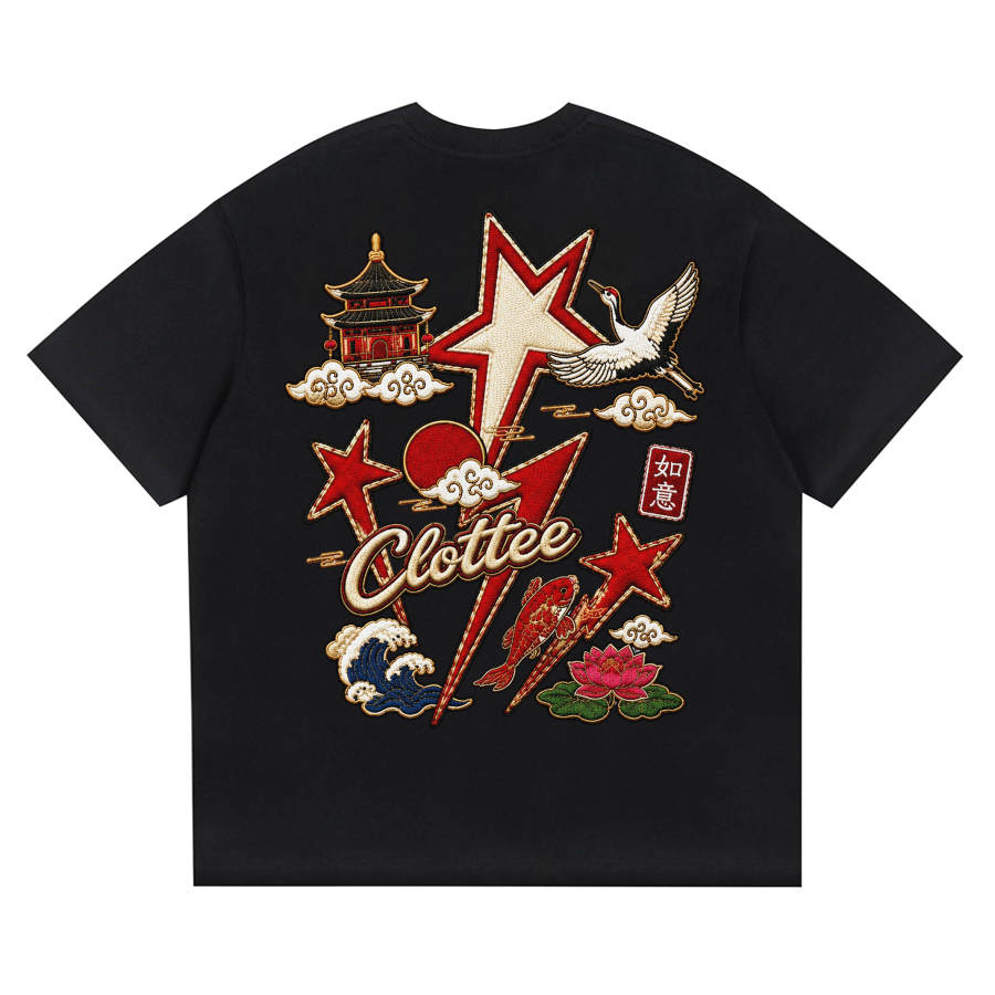 CLOT T Shirts Unisex Crew Neck Moderate Straight Fit