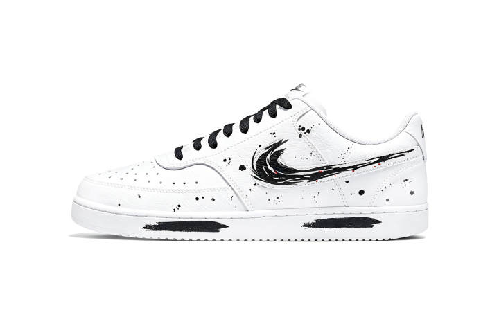 Nike Nike Court Vision Low Skateboard Shoes Men's Low Top White/Black