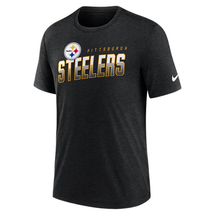 Nike Nike NFL T Shirts Men's Black Heather Crew Neck Moderate