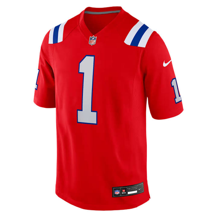 Nike Nike NFL Rugby Jerseys Men's Red V Neck Moderate