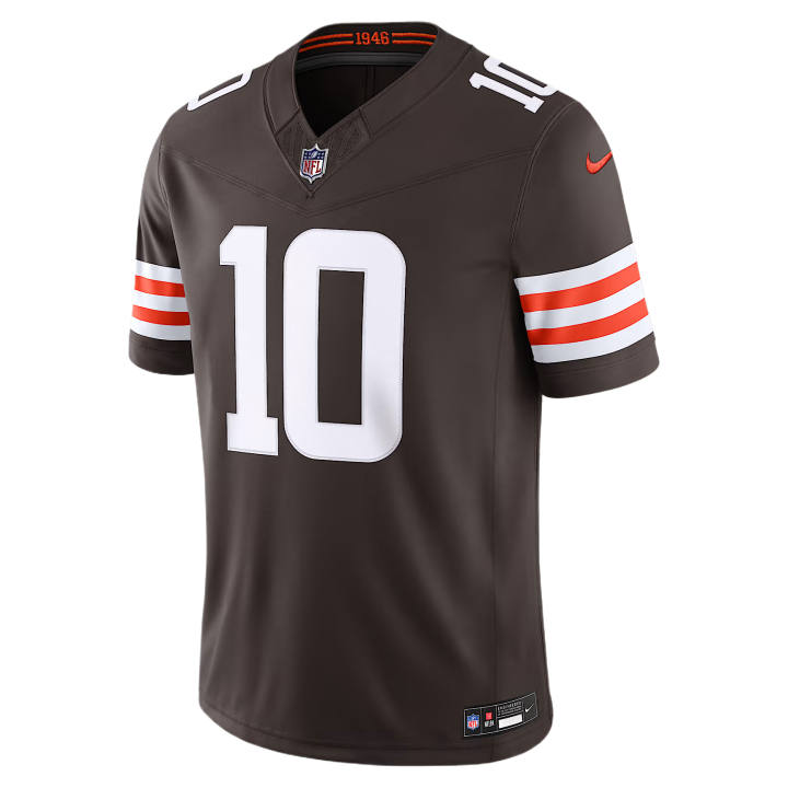 Nike Nike Rugby Jerseys Men's Brown V Neck Moderate