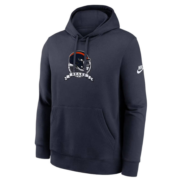 Nike Nike Sweatshirts Men's Navy Blue Hooded Non Detachable Moderate Straight Fit