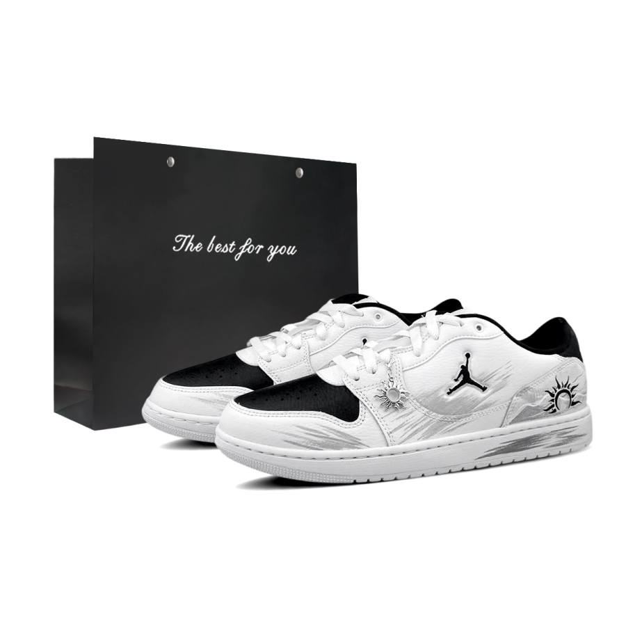 Jordan Jordan COURT CONNECT Skateboard Shoes Men's Low Top White & Black