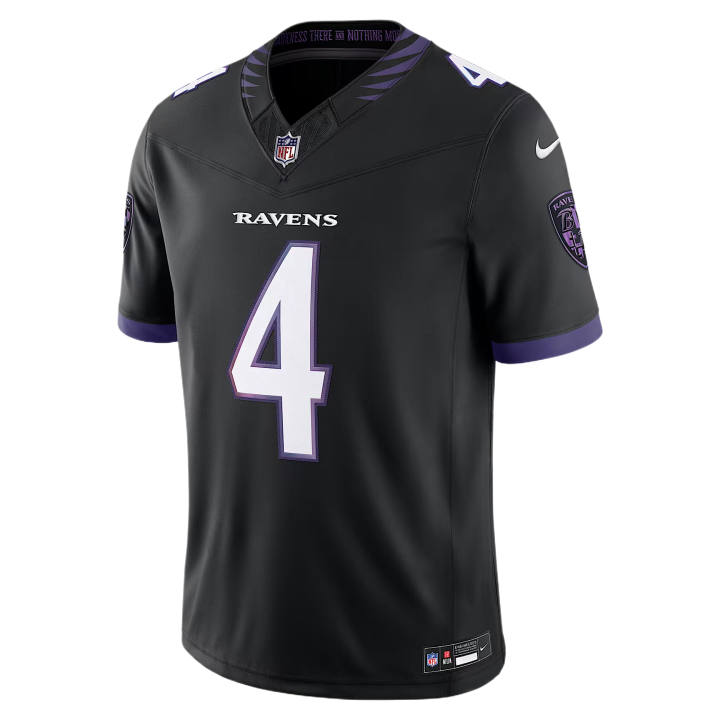Nike Nike NFL Rugby Jerseys Men's Black V Neck Moderate