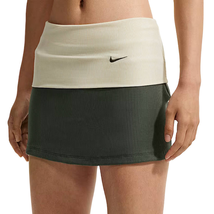Nike Nike Sportswear Casual Short Skirts Women's Green Camouflage Moderate Short Skirt