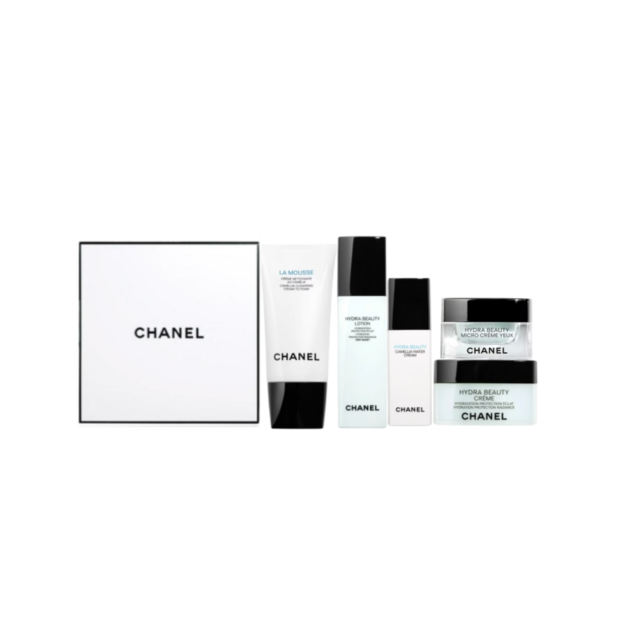CHANEL Camellia Cleanser+Cleansing Milk+Face Cream+Eye Cream Skincare Sets Moisturizing And Hydrating