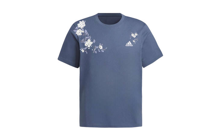 Adidas Adidas T Shirts Unisex Blue Crew Neck Moderate