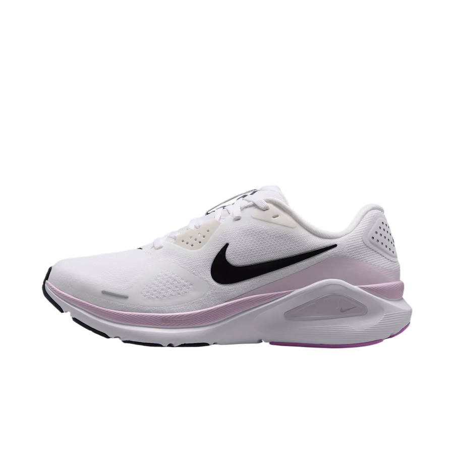 Nike Nike Zoom Structure 26 Running Shoes Women's Low Top White/Bleached Lilac/Light Pink/Black