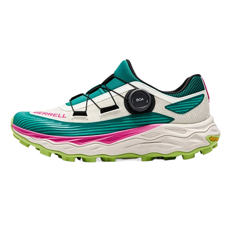 MERRELL Agility Peak 6 Trail Running Shoes Men's Low Top White/Neon Green
