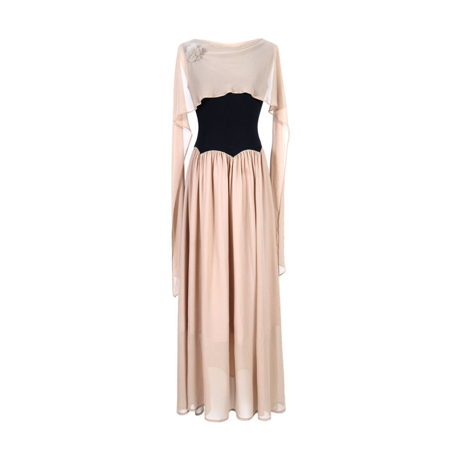 TUSHIFEI Sleeveless Dresses Women's Image Color Crew Neck Moderate Long Skirt A Line Skirt
