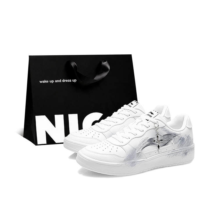 Li-Ning Li Ning Floating Boat Skateboard Shoes Unisex Low Top White