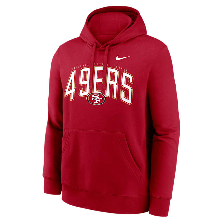 Nike Nike Sweatshirts Men's Red Hooded Non Detachable Moderate Straight Fit