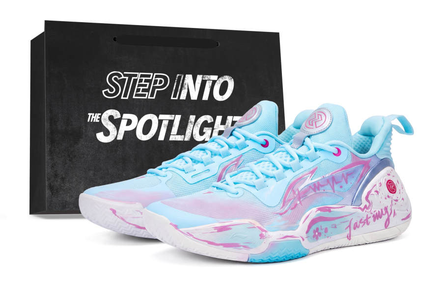 Li-Ning Li Ning Speed 9 Basketball Shoes Men's Low Top Pink Light Pink