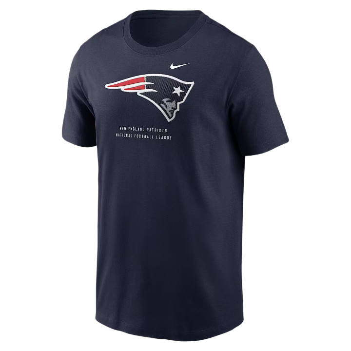 Nike Nike NFL T Shirts Men's Marine Blue Crew Neck Moderate