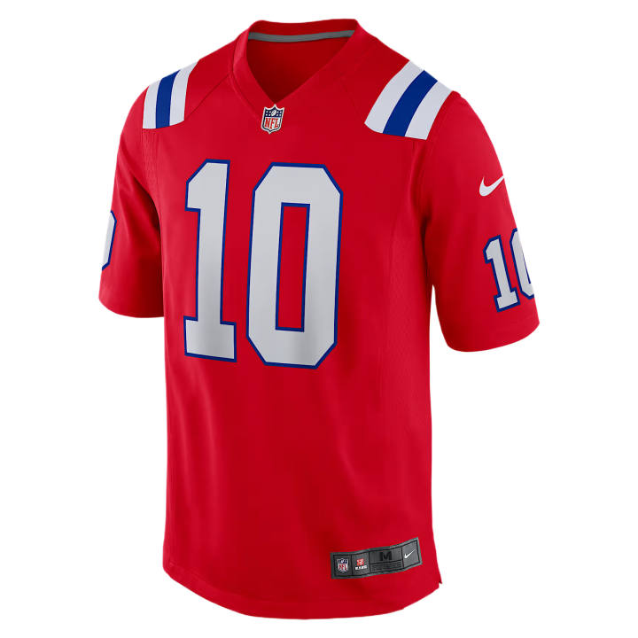 Nike Nike NFL Rugby Jerseys Men's Red V Neck Moderate