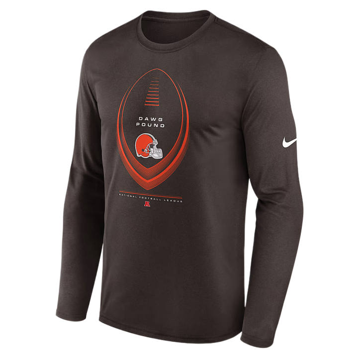 Nike Nike T Shirts Men's Brown Crew Neck Moderate Straight Fit