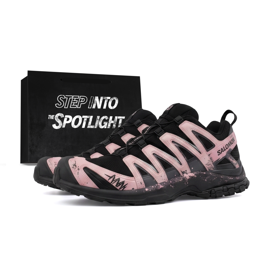 SALOMON XA PRO 3D Running Shoes Unisex Low Top Pink