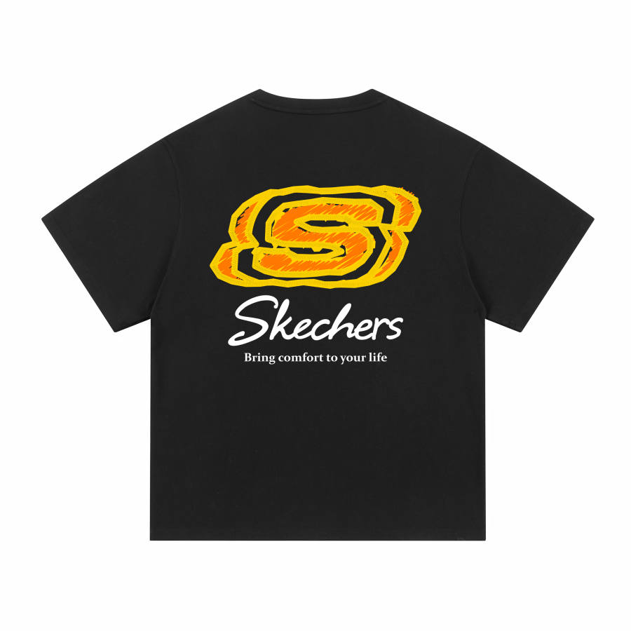 Skechers T Shirts Unisex Crew Neck Moderate Straight Fit