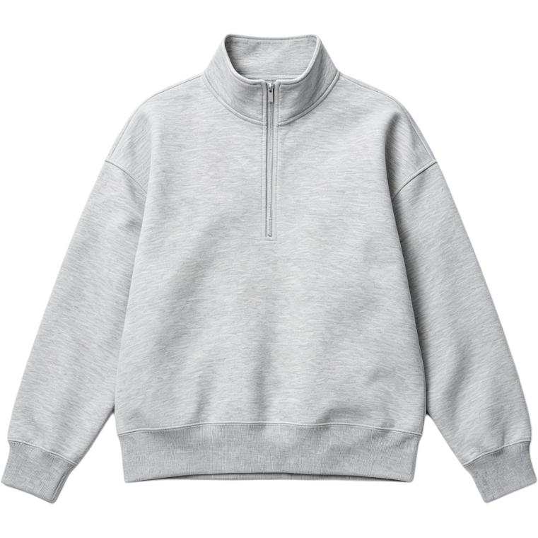 UNIQLO C Collection Sweatshirts Unisex Gray Stand Collar Moderate