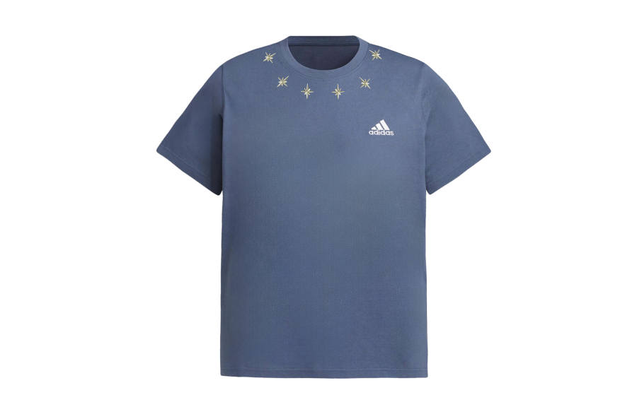 Adidas Adidas T Shirts Unisex Blue Crew Neck Moderate
