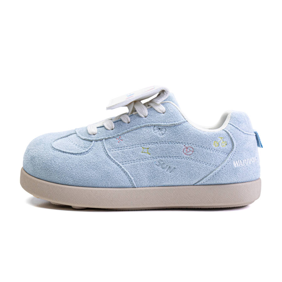 WARRIOR Casual Shoes Women's Low Top Beige/Blue