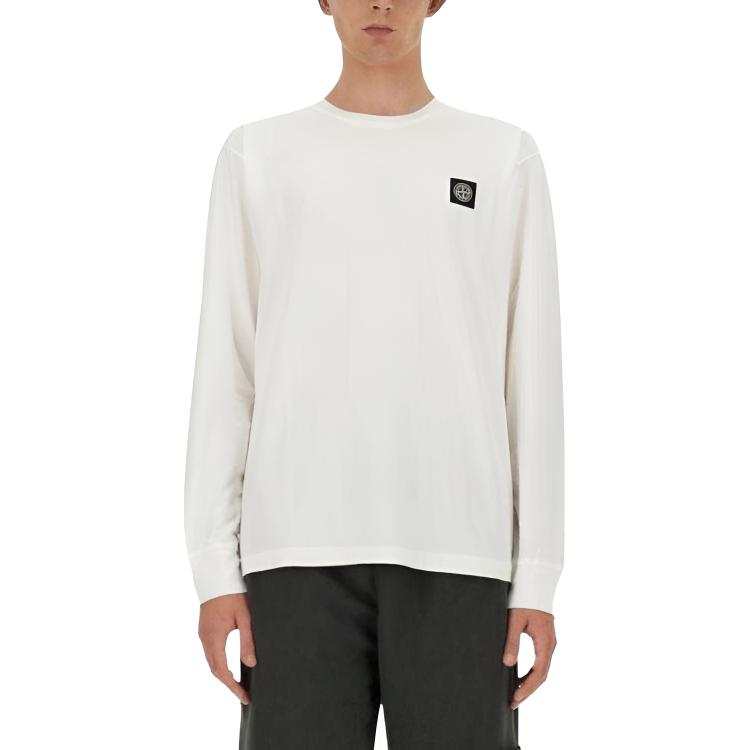 STONE ISLAND Compass Badge Long Sleeved T Shirt