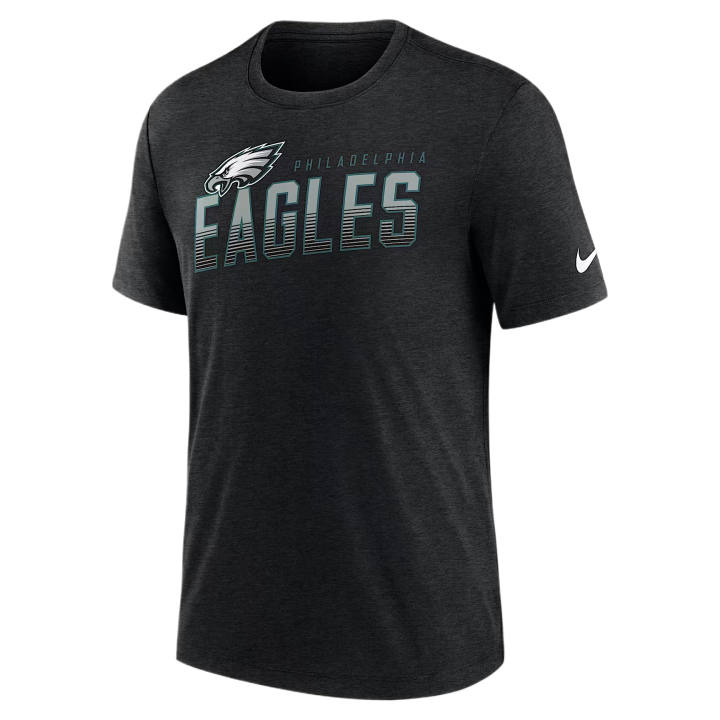 Nike Nike NFL T Shirts Men's Black Heather Crew Neck Moderate