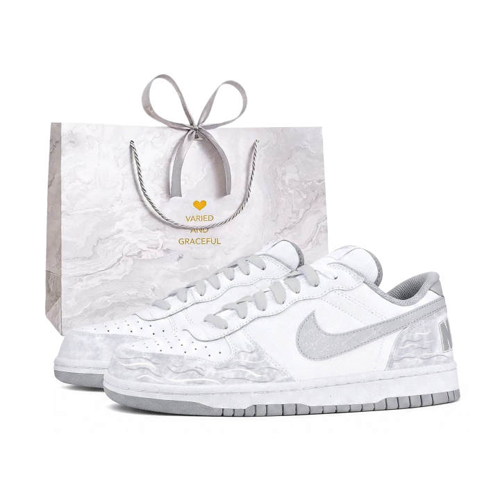 Nike Nike Big Skateboard Shoes Men's Low Top Gray