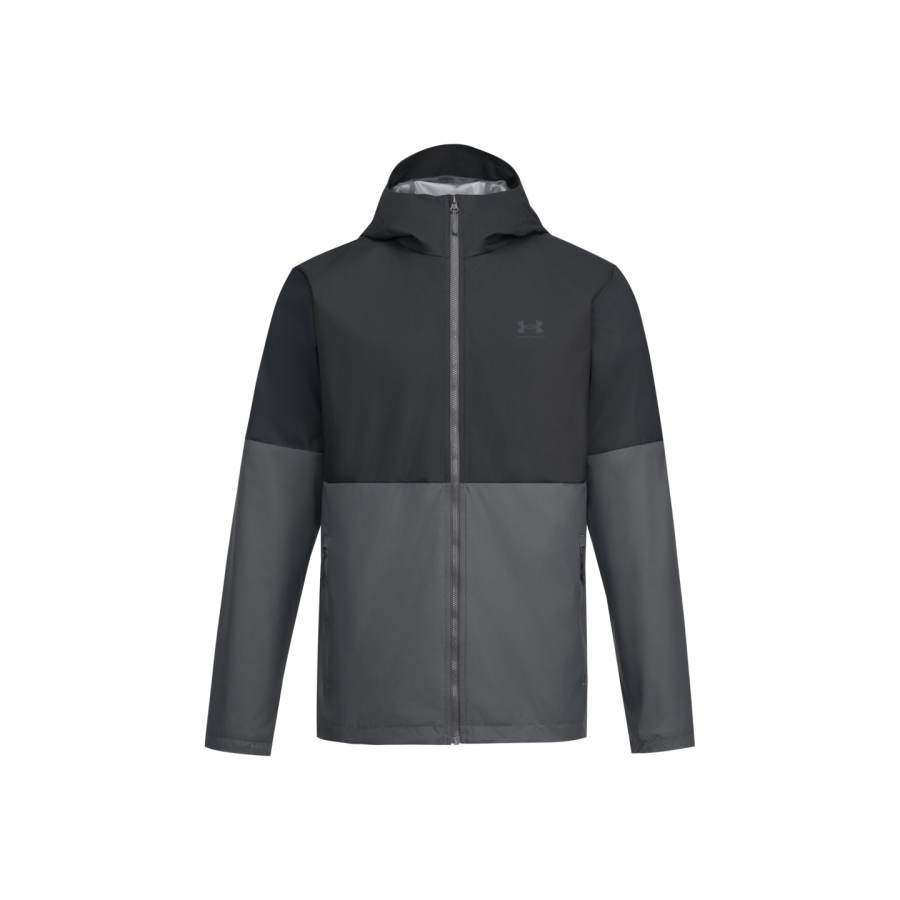 Under Armour Jackets Men's Castle Rock Gray 025 Hooded Non Detachable Moderate Straight Fit