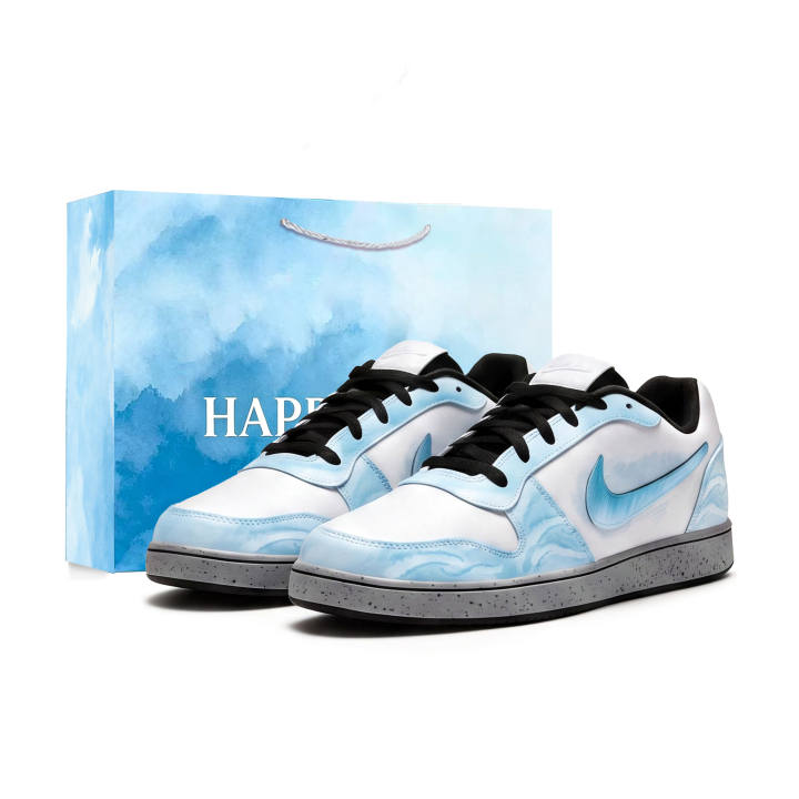 Nike Nike EBERNON Skateboard Shoes Men's Low Top Blue