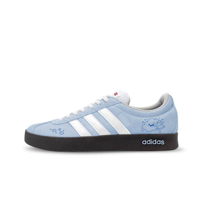 Adidas Adidas VL COURT 2.0 German Army Trainers Unisex Low Top Blue White Colorway