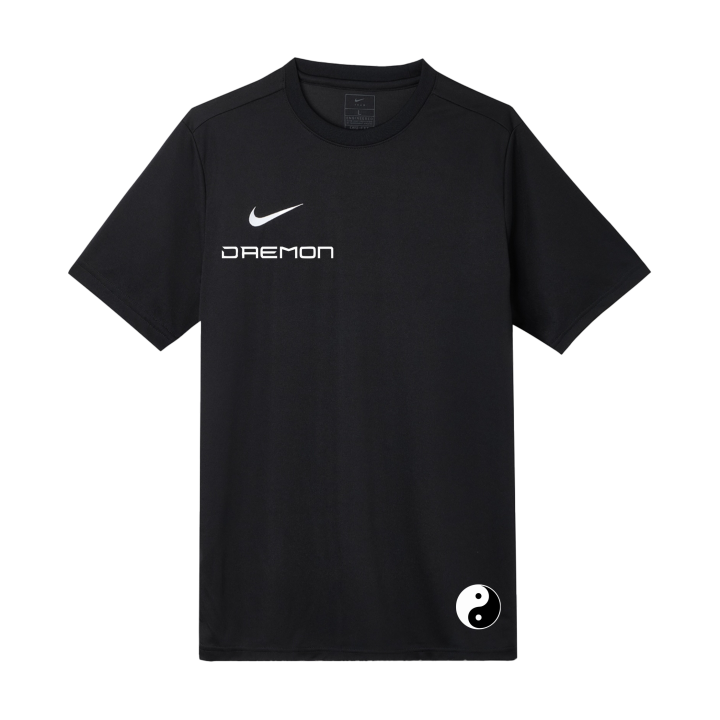 Nike Nike T Shirts Men's Black Crew Neck Moderate Straight Fit