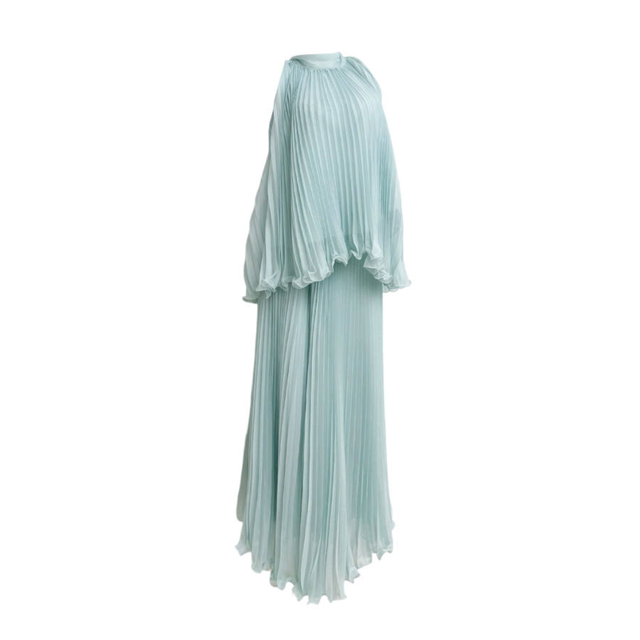 TUSHIFEI Two Piece Skirt Sets Women's Crew Neck Moderate Long Skirt