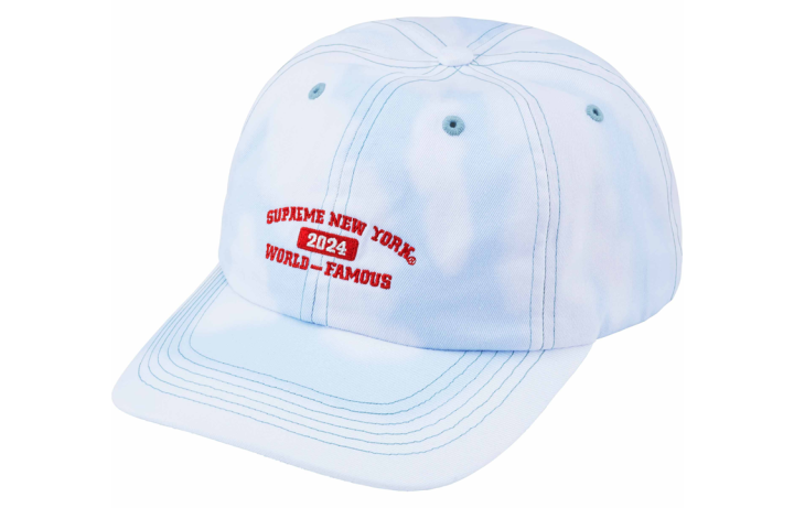 Supreme Supreme 100% Cotton Twill Baseball Caps Unisex Bleached