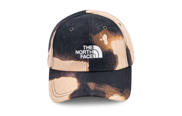 Supreme Supreme x Tnf bleached denim print 6-panel cap