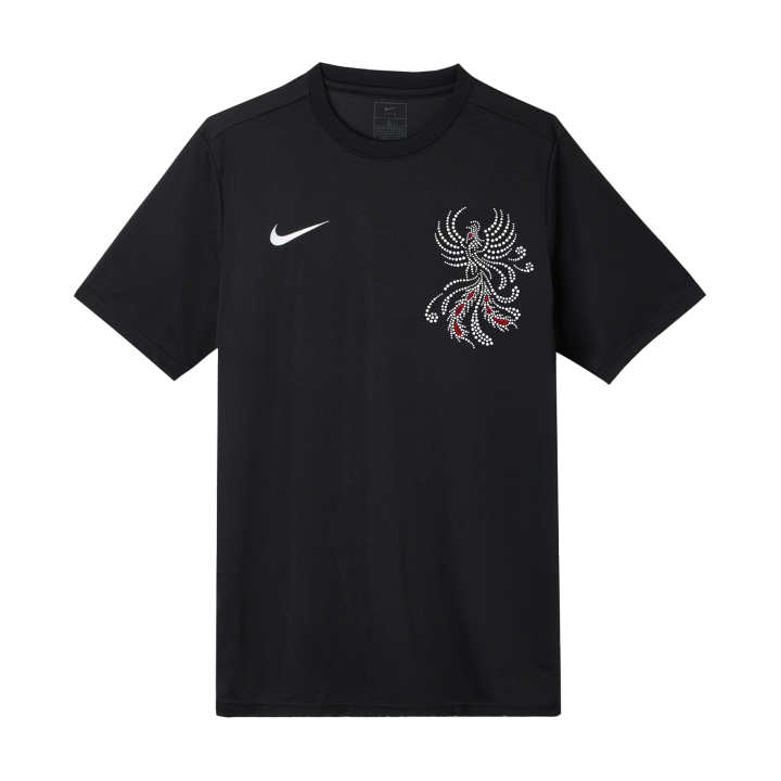 Nike Nike T Shirts Men's Black Crew Neck Moderate Straight Fit