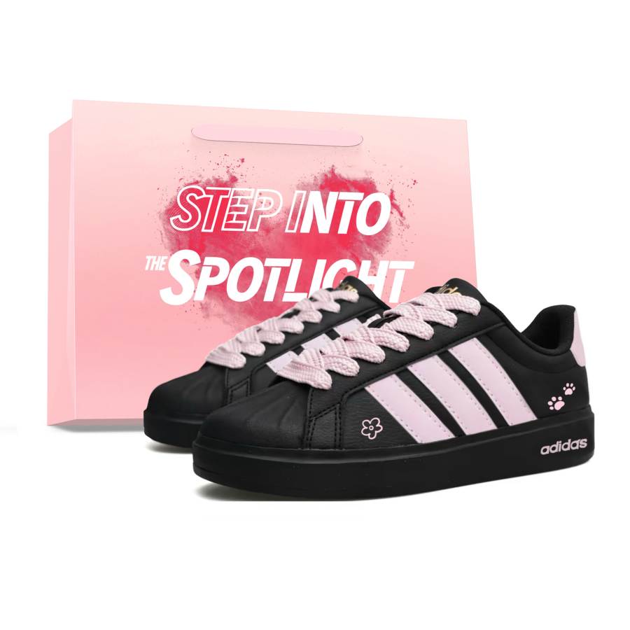 Adidas Adidas Street Talk Skateboard Shoes Women's Low Top Pink Black Special Shopping Bag